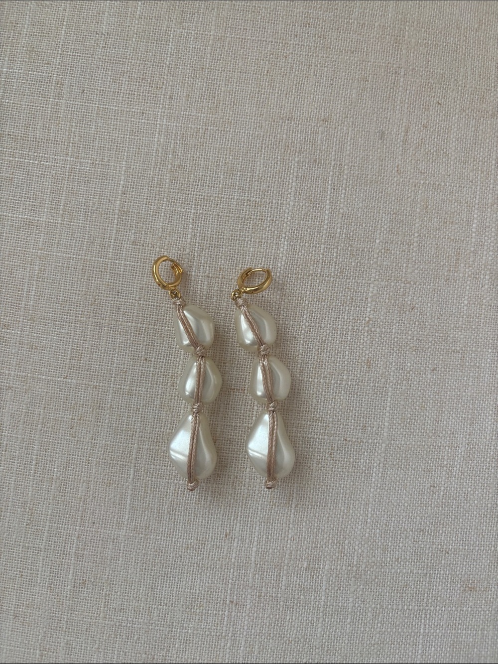 J. Crew Gold Wire-Wrapped Pearl Drop Earrings